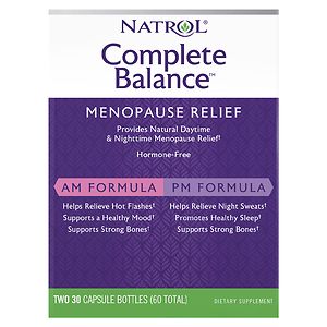 Natrol Complete Balance For Menopause AM & PM Dietary Supplement Capsules image