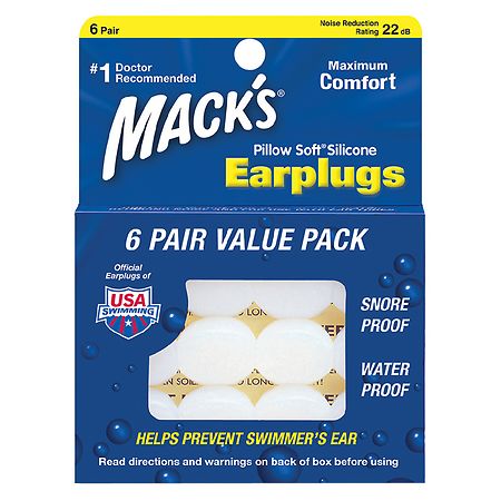 Mack S Pillow Soft Silicone Earplugs 8