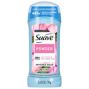 Suave 24hr Protection Antiperspirant & Deodorant Invisible Solid, Twin Pack, Powder Suave 24hr Protection Antiperspirant & Deodorant Invisible Solid, Twin Pack, Powder