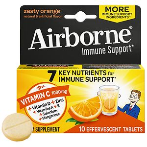 Airborne Effervescent Tablets Zesty Orange image