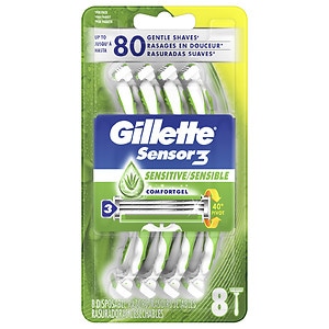 Gillette Sensor 3, Disposable Razor, Sensitive Shave image