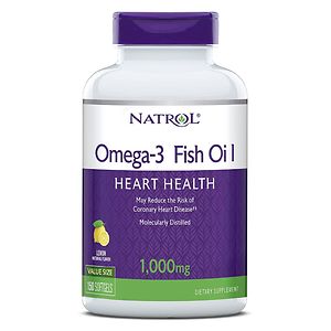  Natrol Omega-3 Fish Oil 1000 mg Dietary Supplement Softgels 