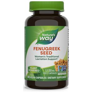 Nature's Way Fenugreek Seed Dietary Supplement 610 mg Capsules image