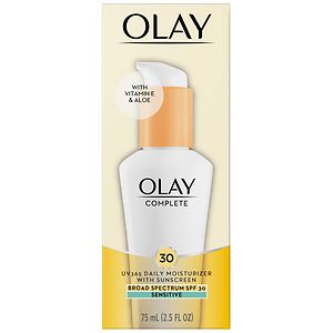 Olay Complete Defense Daily UV Moisturizer SPF 30, Sensitive Skin image