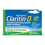D 12 Hour Allergy & Congestion Relief Extended Release Tablets