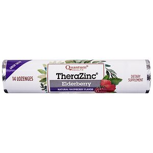  Quantum Health Zinc Elderberry Lozenges Raspberry 