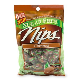 Nestle Nips Sugar Free Candy Caramel image