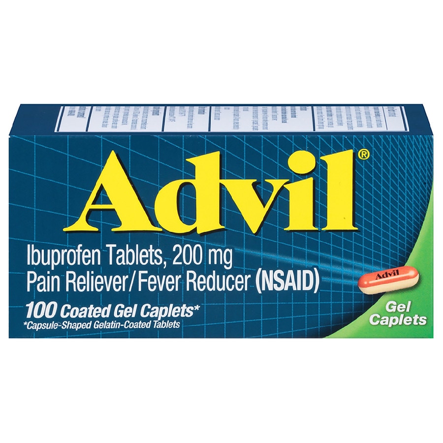  Advil Ibuprofen Pain Reliever & Fever Reducer Gel Caplets 