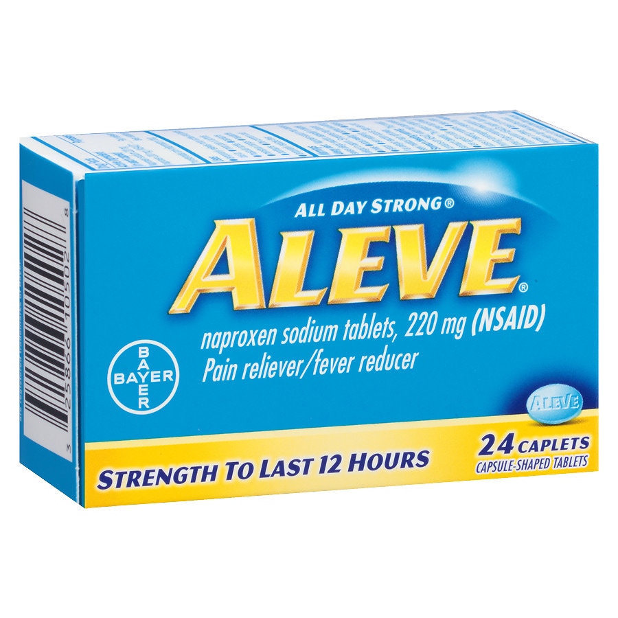 Aleve All Day Strong Pain Reliever, Fever Reducer, Caplets | Walgreens