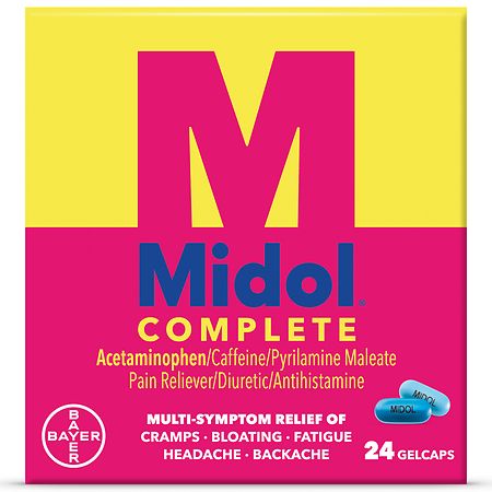 Midol Dosage Chart