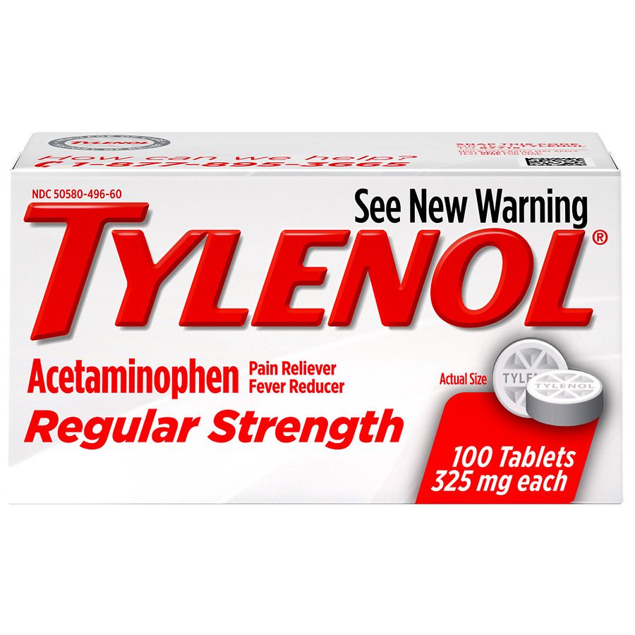 TYLENOL Regular Strength Pain Reliever & Fever Reducer, Tablets | Walgreens