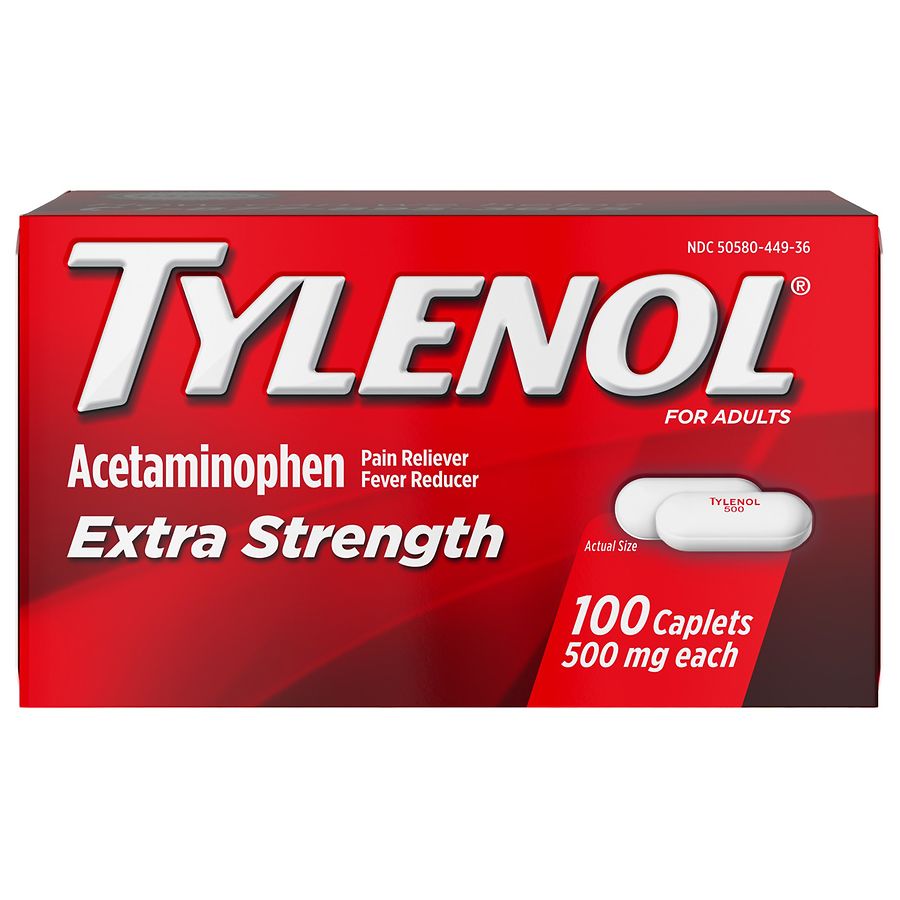 TYLENOL Extra Strength Pain Reliever & Fever Reducer 500 mg Caplets