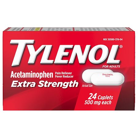 TYLENOL Extra Strength Acetaminophen 500 mg Caplets - 24 ea
