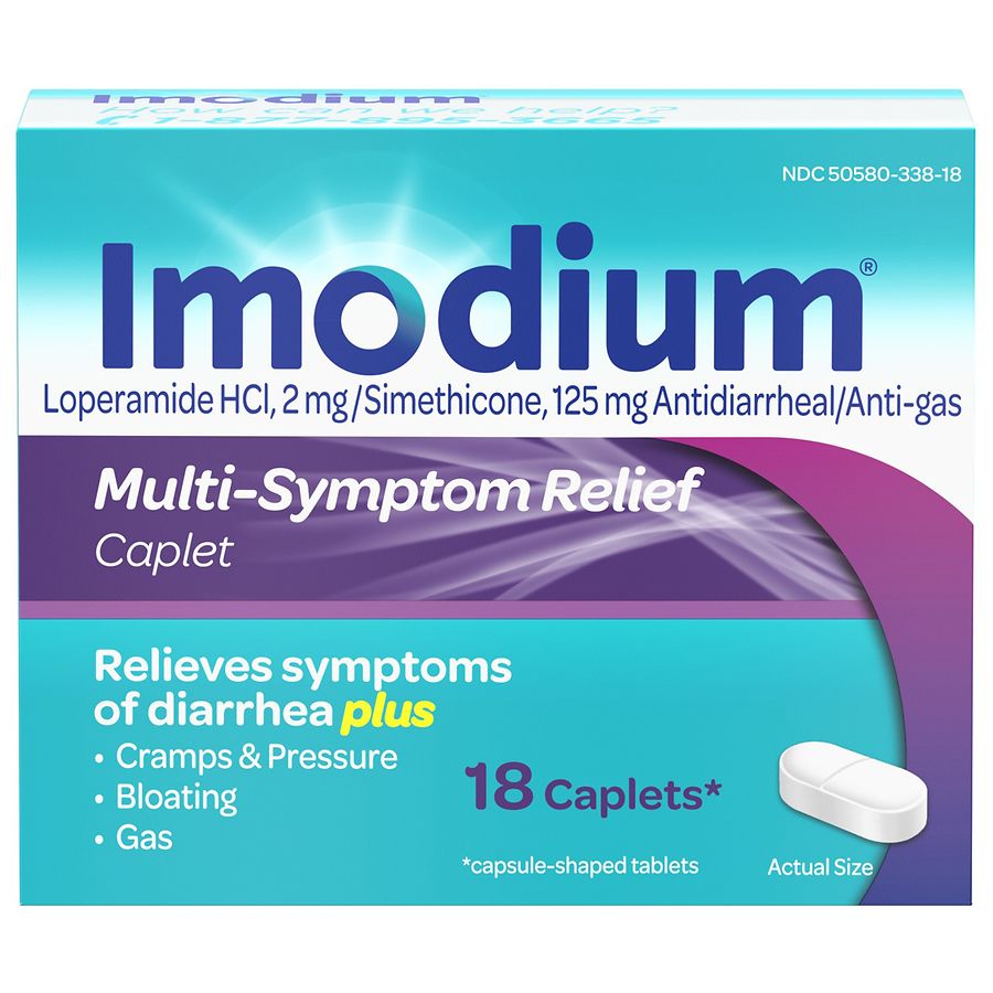 Imodium Multi Symptom Relief Anti Diarrheal Medicine Caplets Walgreens