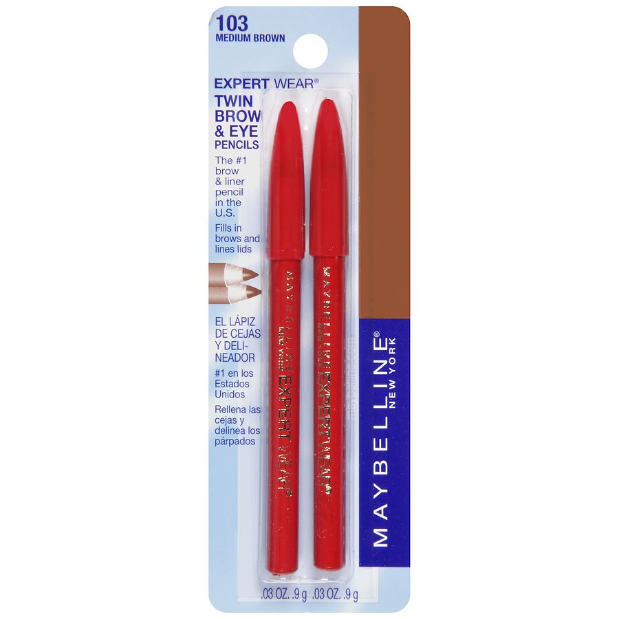 Maybelline ExpertWear Twin Brow & Eye Pencils,Medium Brown Walgreens
