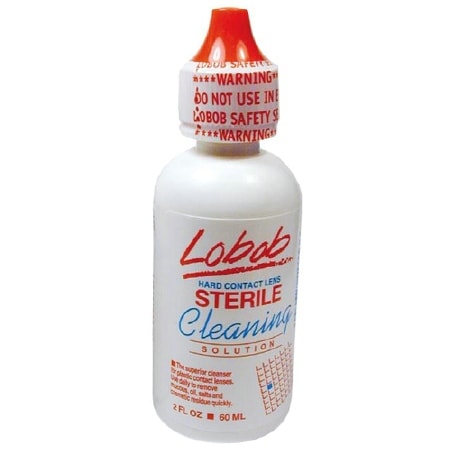 Lobob Sterile Cleaning Solution for Hard Lenses - 2 oz.