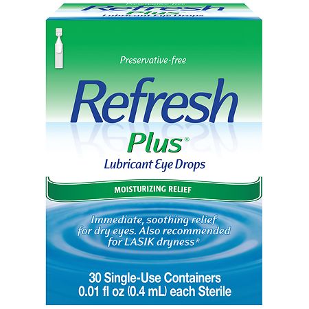 Refresh Moisturizing Relief Lubricant Eye Drops Preservative Free