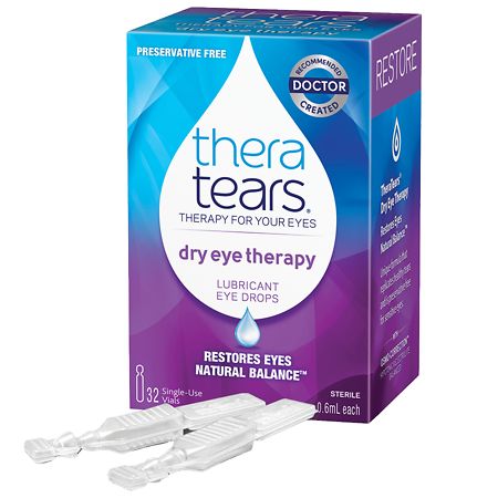 TheraTears Lubricant Eye Drops 32 Single Use Containers