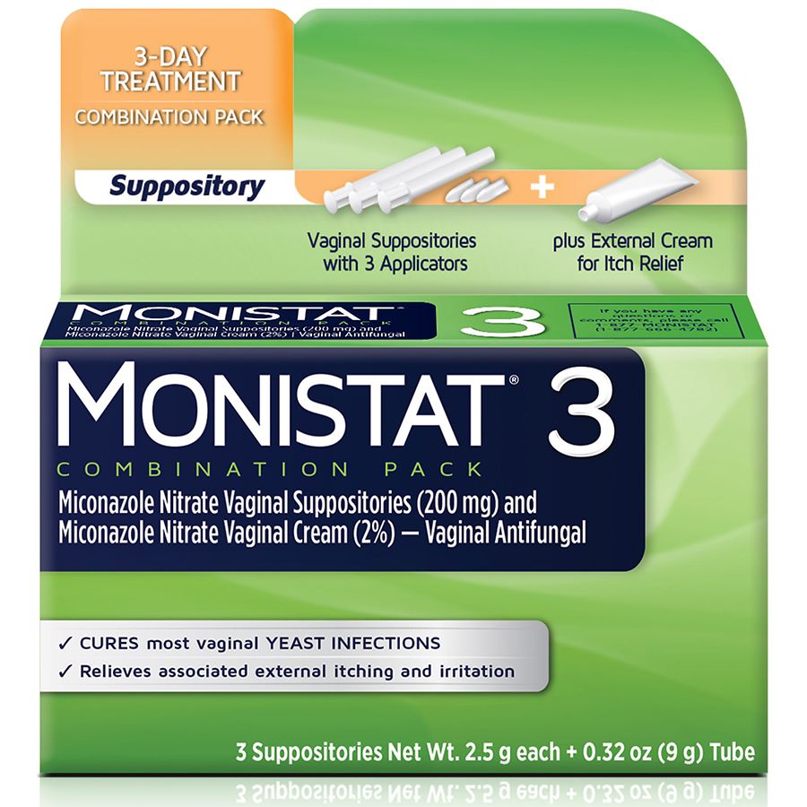 Monistat 3 Vaginal Antifungal Combination Pack Walgreens