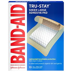 Band-Aid Adhesive Pads Comfort Flex Adhesive Pads Large