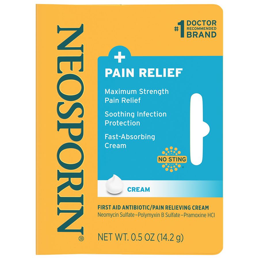Neosporin + Pain Relief Dual Action First Aid Antibiotic Cream | Walgreens