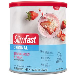Slim-Fast Protein Shake Mix Strawberries n' Cream