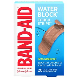 Band-Aid Tough-Strips Waterproof Bandages