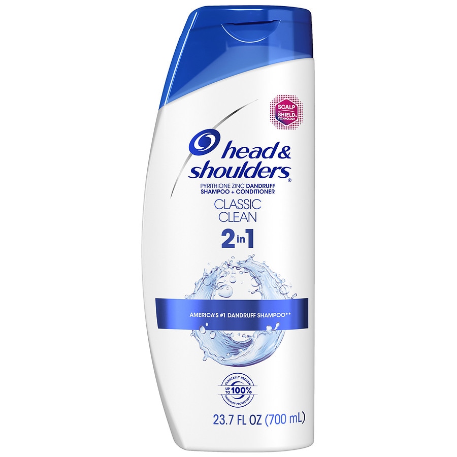 Head & Shoulders Classic Clean 2-in-1 Dandruff Shampoo + Conditioner ...