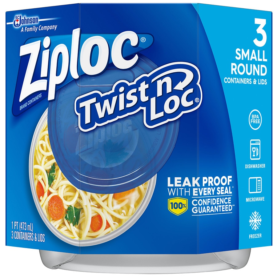  Ziploc Twist 'n Loc 16 oz Container 