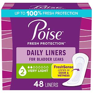 Poise Liners Regular Very Light Absorbency