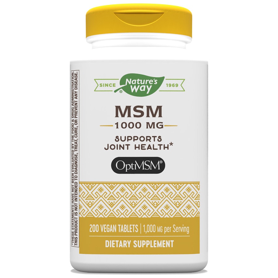 Nature S Way Msm 1000 Mg Dietary Supplement Tablets Walgreens