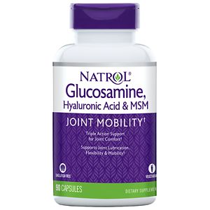 Natrol Hyaluronic Acid, MSM & Glucosamine, Vegetarian Capsules