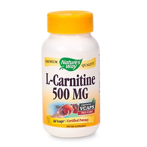 Nature's Way L-Carnitine 500 mg Dietary Supplement Vcaps