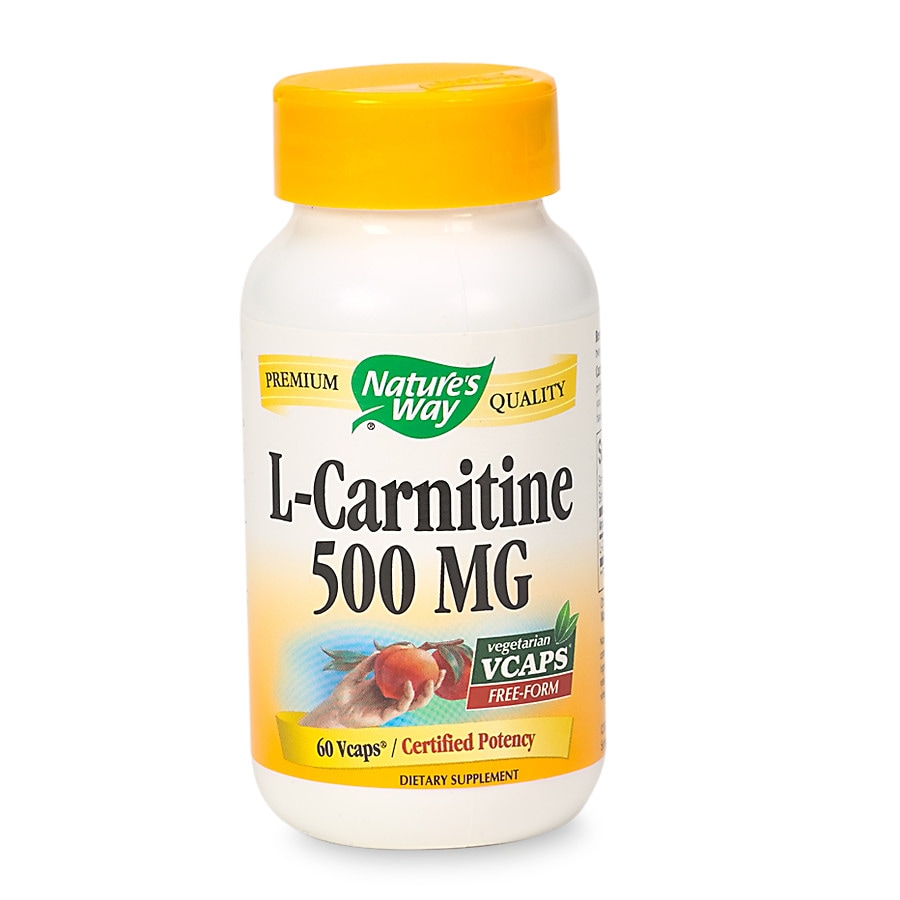  Nature's Way L-Carnitine 500 mg Dietary Supplement Vcaps 