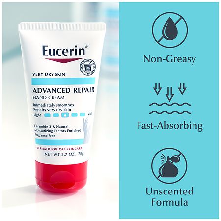 Eucerin Intensive Repair Extra-Enriched Hand Creme with Buffered Alpha ...