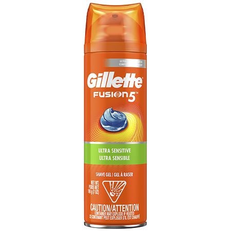 Gillette Fusion Hydra Gel Shave Gel, Ultra Sensitive - 7.0 oz