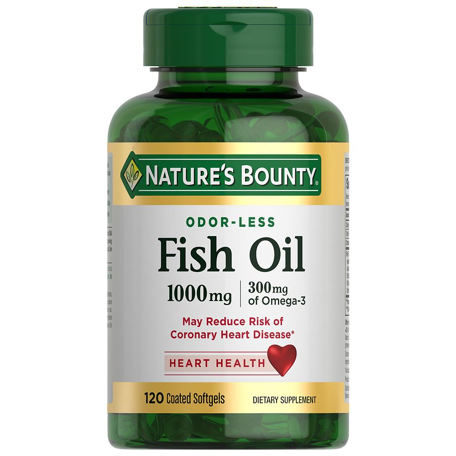Nature S Bounty Odorless Fish Oil 1000 Mg Dietary Supplement