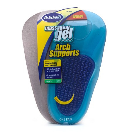 Dr. Scholl's Massaging Gel Arch Supports Men's Men's Size 8-13