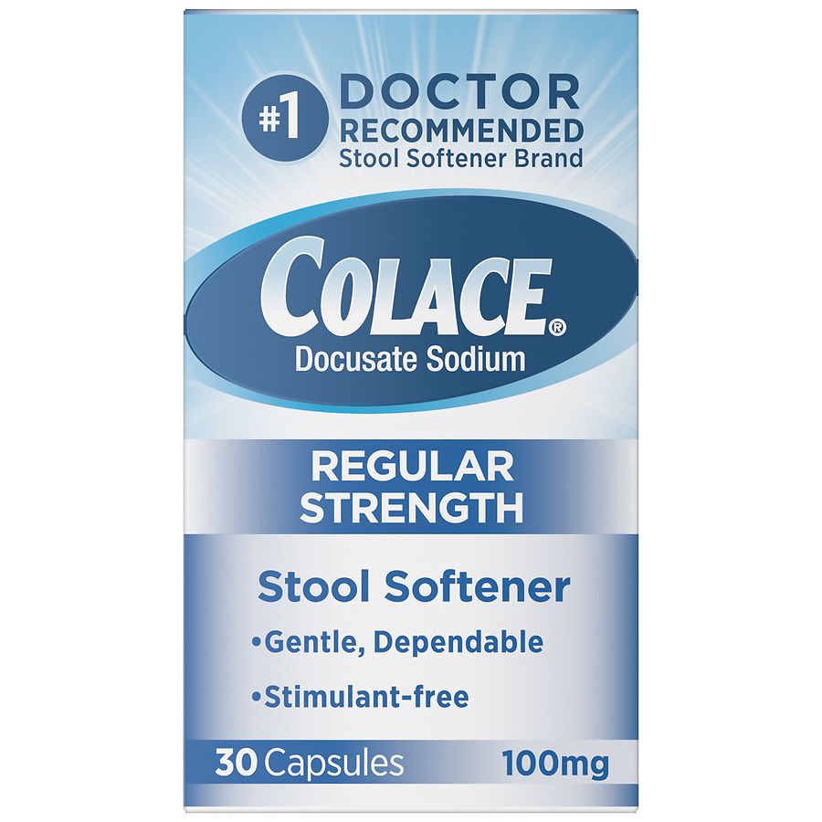 Colace Stool Softener 100 Mg Capsules Walgreens