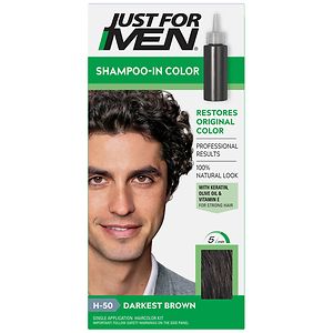 Just For Men Shampoo In Haircolor Darkest Brown 50