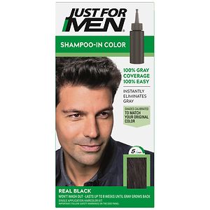 Just For Men Shampoo-In Haircolor Real Black 55
