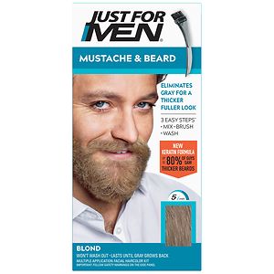 Just For Men Brush-In Color Gel for Mustache & Beard Blond M-10/15