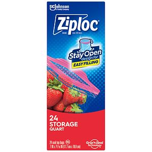 Ziploc Storage Bags Quart