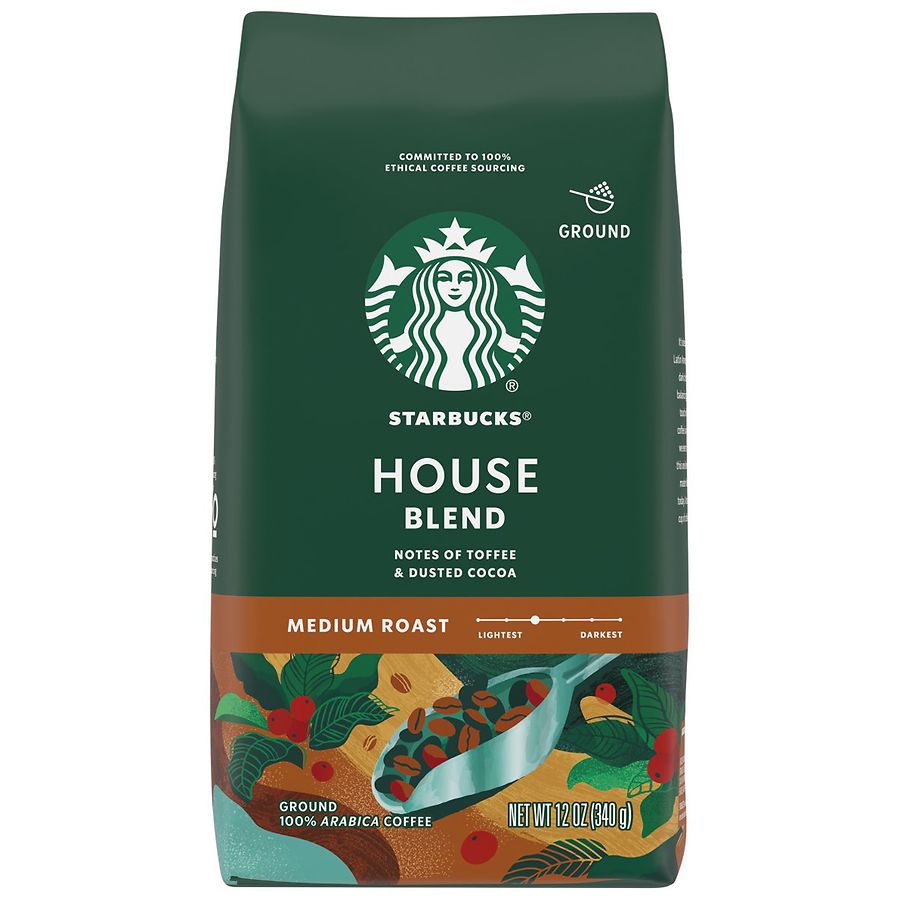  Starbucks House Blend Ground Coffee 