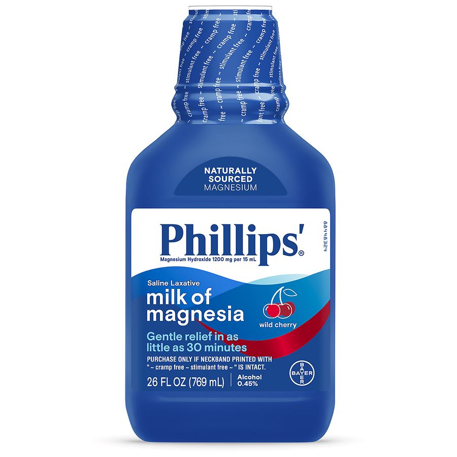 Phillips Milk of Magnesia Saline Laxative Liquid Cherry. 