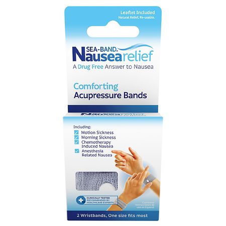 Pack of 2 Masterplast Travel Sickness Wristband Anti Nausea Motion Wristbands 