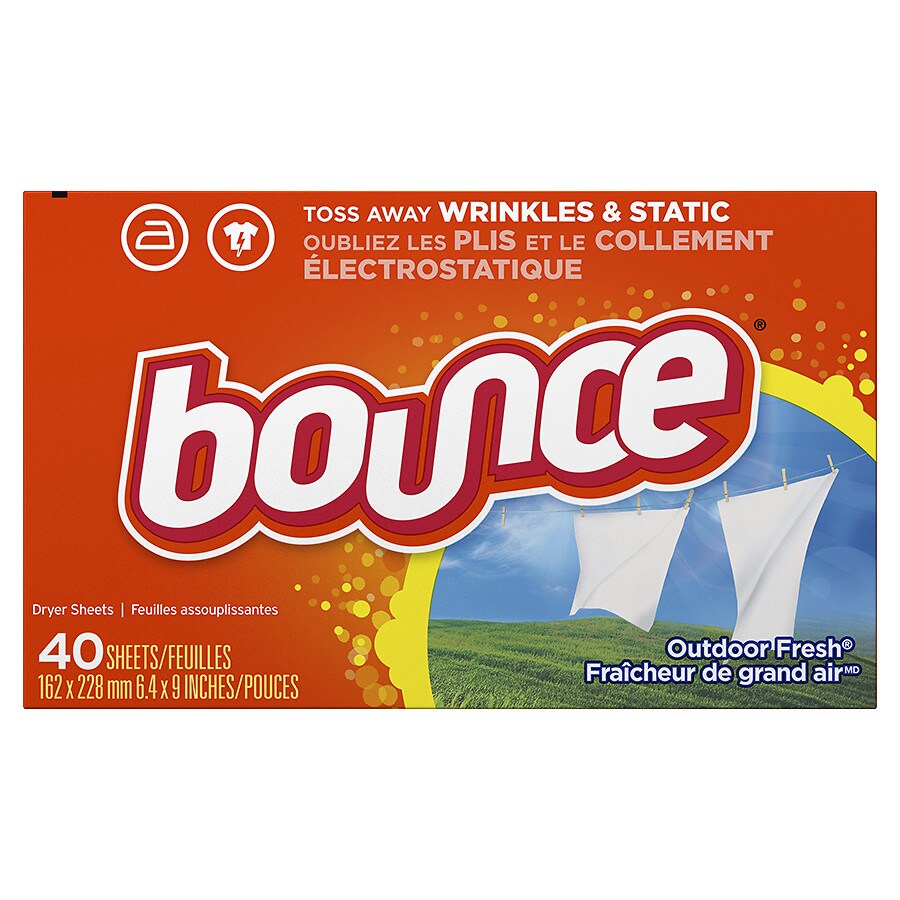 Bounce Fabric Softener Sheets Outdoor Fresh Scent