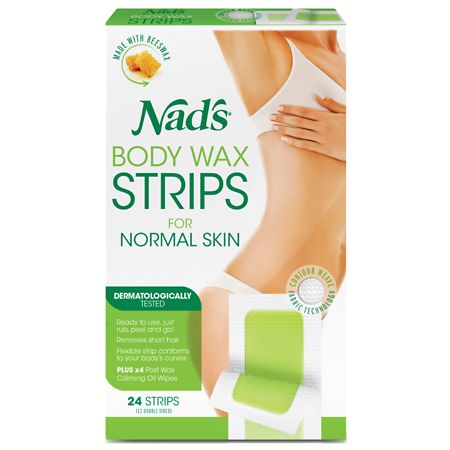 Nad's Body Wax Strips - 24 ea