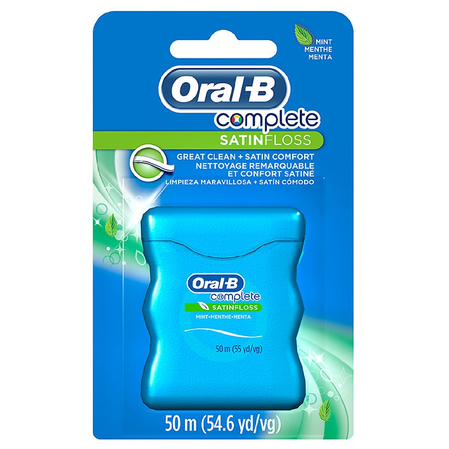 OralB Complete Satinfloss Dental Floss Mint Walgreens