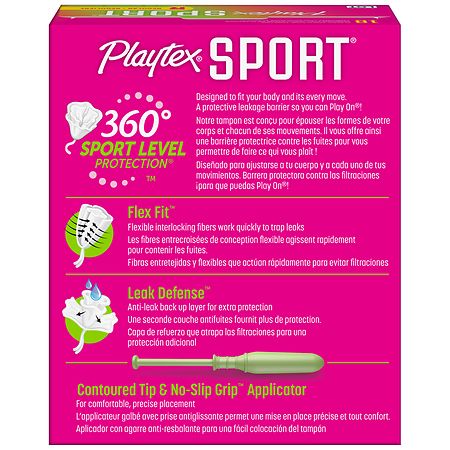 Playtex Sport Regular Tampons Unscented, Regular